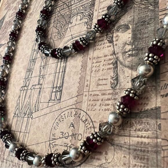 Dainty Hand Crafted Semi Precious Stones Necklace & Bracelet Set - Picture 8 of 8